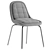 Tiana Textile Grey Chair 3D model small image 2