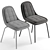 Tiana Textile Grey Chair 3D model small image 4