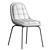 Tiana Textile Grey Chair 3D model small image 5