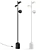 Modern Marble LED Floor Lamp 3D model small image 1