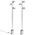 Modern Marble LED Floor Lamp 3D model small image 2