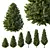  Evergreen 3D Pin Tree Model 3D model small image 1