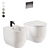 Italian Design Stino WC Set 3D model small image 2