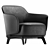 Modern Kaori Armchair by Poliform 3D model small image 1