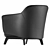 Modern Kaori Armchair by Poliform 3D model small image 2