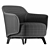 Modern Kaori Armchair by Poliform 3D model small image 4