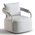 Modern Zayden Swivel Chair 3D model small image 4