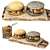 Burger and Potato Kit 3D model small image 1