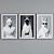 Animal Portraits Frame Set - Modern Style 3D model small image 3