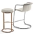 Sleek and Stylish West Elm Stools 3D model small image 2