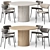 Modern Dining Set Diverse Color Options 3D model small image 2