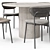 Modern Dining Set Diverse Color Options 3D model small image 4