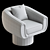 Elegant Rotating Chair Design 3D model small image 4