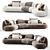 Modular Wave Sofa, Designer Edition 3D model small image 3