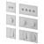 Corston Glass Switches and Sockets 3D model small image 6