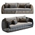 Gemini Wicker Outdoor Sofa 3D 3D model small image 1