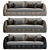 Gemini Wicker Outdoor Sofa 3D 3D model small image 2