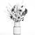 Field Flowers Bouquet Set 3D model small image 6