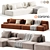 Modular Sofa Thassos 2015 3D model small image 1