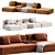 Modular Sofa Thassos 2015 3D model small image 2