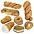 Baked Goods Variety Set 3D model small image 1