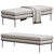 Designer Upholstered Bench by Amura 3D model small image 1