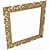 Elegant Classic 3D Frame Mirror 3D model small image 2