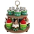 Gourmet Christmas Treats Set 3D model small image 5