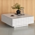 Modern Block Coffee Table 90cm 3D model small image 2