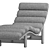 Elegant Upholstered Philippe Chaise Lounge 3D model small image 7