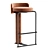 Modern High Fabric Counter Stool 3D model small image 6