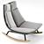 Sculptural Outdoor Rocking Chair 3D model small image 5