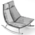 Sculptural Outdoor Rocking Chair 3D model small image 7