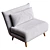 Modern Grey Sofa Bed Setten 3D model small image 2