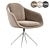 Modern Textile Grey Lounge Chair 3D model small image 3