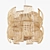 Bamboo Lines Pendant Light 3D model small image 1