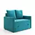 Solo Sofa, Compact Size, Stylish 3D model small image 1