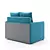 Solo Sofa, Compact Size, Stylish 3D model small image 3