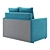 Solo Sofa, Compact Size, Stylish 3D model small image 6