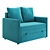 Solo Sofa, Compact Size, Stylish 3D model small image 8