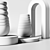 Modern Style Decor Vase Set 3D model small image 2