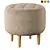 Velvet Pouf Oron by Divan.ru 3D model small image 1