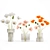 Modern Glass Vase Bouquet 3D model small image 5