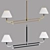 Rigby Large Linear Chandelier Visual Comfort 3D model small image 7