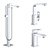 Grohe Eurocube Mixer Set 3D model small image 1