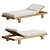 Elegant Pure Lounger with Mobility 3D model small image 1