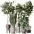 Modern Indoor Plant set Collection 3D model small image 1