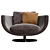 Modern Montreal Armchair: Artistic Design 3D model small image 5