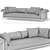 Modern Sofa by Stefano Spessotto 3D model small image 6