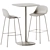 Muuto Fibre Cafe Bar Set 3D model small image 1